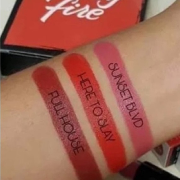 FOLLY FIRE Matte Lipstick In Full House(Deep Merlot) - Picture 4 of 10